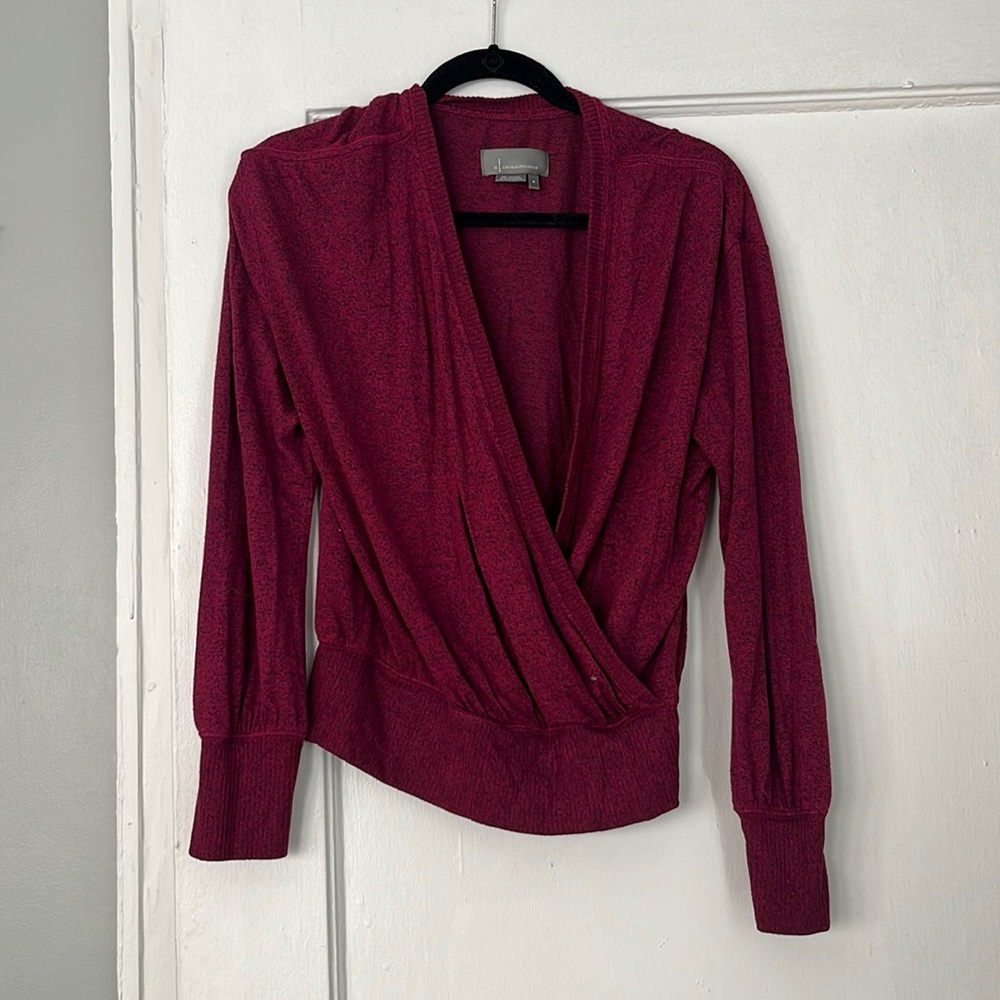 Anthropologie wrap sweater